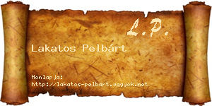 Lakatos Pelbárt névjegykártya
